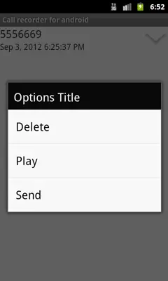 Call Recorder android App screenshot 1